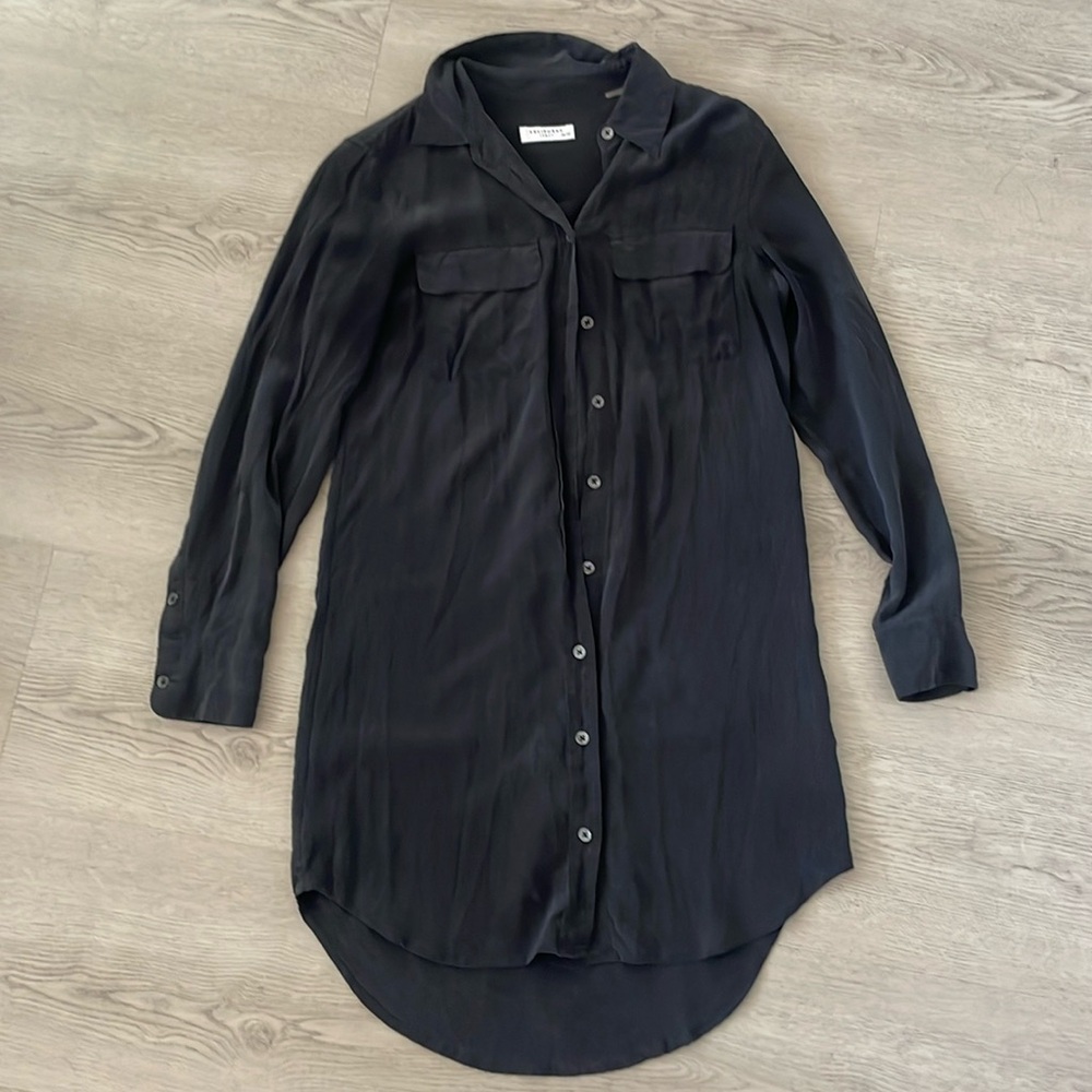 Equipment 100% Silk Button Down Dress